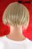 Trendy blond wig short hair cut