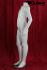 Unisex-Schaufensterpuppe, white shining, headless