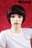 Violet short hair wig