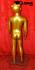 Weibliche Kinder Schaufensterpuppe Mdchen gold Schaufensterfigur Mannequin
