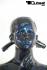 Weibliche Kinderschaufensterpuppe metallic optic - lila blau glnzend