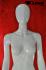 Weibliche Schaufensterfigur, faceless, glnzend wei