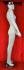 Weibliche Schaufensterfigur, faceless, glnzend wei