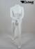 Weibliche Schaufensterfigur kopflos wei matt sitzend Schaufensterpuppe Mannequin