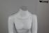 Weibliche Schaufensterfigur kopflos wei matt sitzend Schaufensterpuppe Mannequin