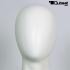 Weibliche Schaufensterpuppe elegante Haltung, sitzend, faceless, weiss matt
