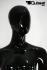 Weibliche Schaufensterpuppe faceless black shining B-Ware