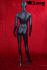 Weibliche Schaufensterpuppe faceless schwarz matt