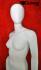 Weibliche Schaufensterpuppe faceless white mat