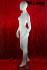 Weibliche Schaufensterpuppe faceless white