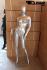 Weibliche Schaufensterpuppe gesichtslos silber Schaufensterfigur Mannequin