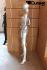 Weibliche Schaufensterpuppe gesichtslos silber Schaufensterfigur Mannequin