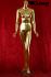 Weibliche Schaufensterpuppe gold headless