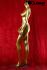 Weibliche Schaufensterpuppe gold headless