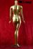 Weibliche Schaufensterpuppe gold headless