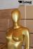 Weibliche Schaufensterpuppe gold ohne Gesicht Schaufensterfigur Mannequin