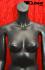 Weibliche Schaufensterpuppe headless schwarz matt