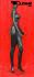 Weibliche Schaufensterpuppe headless schwarz matt