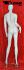 Weibliche Schaufensterpuppe / Mannequin faceless white shining