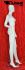 Weibliche Schaufensterpuppe / Mannequin faceless white shining