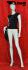 Weibliche Schaufensterpuppe / Mannequin faceless white shining