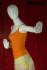 Weibliche Schaufensterpuppe / Mannequin faceless white shining
