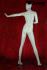 Weibliche Schaufensterpuppe / Mannequin faceless white shining