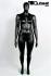 Weibliche Schaufensterpuppe, mollig, faceless, schwarz matt