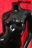 Weibliche Schaufensterpuppe ohne Kopf schwarz glnzend Schaufensterfigur Mannequin