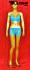 Weibliche Schaufensterpuppe Schaufensterfigur Gold mit Gesicht Mannequin