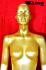 Weibliche Schaufensterpuppe Schaufensterfigur Gold mit Gesicht Mannequin