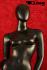 Weibliche Schaufensterpuppe Schaufensterfigur schwarz matt gesichtslos faceless Mannequin