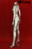 Weibliche Schaufensterpuppe Schaufensterfigur silber kopflos Mannequin