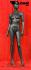 Weibliche Schaufensterpuppe schwarz faceless