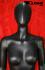 Weibliche Schaufensterpuppe schwarz faceless