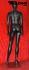 Weibliche Schaufensterpuppe schwarz faceless