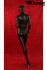 Weibliche Schaufensterpuppe schwarz glnzend Schaufensterfigur Mannequin