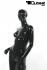 Weibliche Schaufensterpuppe schwarz glnzend Schaufensterfigur Mannequin