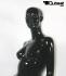 Weibliche Schaufensterpuppe schwarz glnzend Schaufensterfigur Mannequin