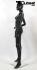 Weibliche Schaufensterpuppe schwarz glnzend Schaufensterfigur Mannequin