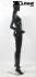 Weibliche Schaufensterpuppe schwarz glnzend Schaufensterfigur Mannequin