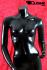 Weibliche Schaufensterpuppe, schwarz, headless