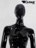 weibliche Schaufensterpuppe, schwarz-glnzend faceless
