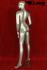 Weibliche Schaufensterpuppe silber Schaufensterfigur Mannequin mit Gesicht