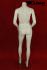Weibliche Schaufensterpuppe wei glnzend headless