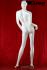 Weibliche Schaufensterpuppe wei glnzend Schaufensterfigur Mannequin