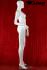 Weibliche Schaufensterpuppe wei glnzend Schaufensterfigur Mannequin
