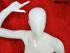 Weibliche Schaufensterpuppe white shining Sport