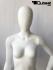Weiblicher Torso mit Kopf wei glnzend gesichtslos Figurentorso Puppentorso Oberkrper