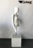 Weiblicher Torso mit Kopf wei glnzend gesichtslos Figurentorso Puppentorso Oberkrper